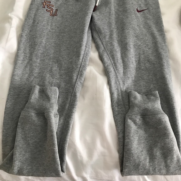 Gray Nike FSU Sweatpants - Picture 5 of 7